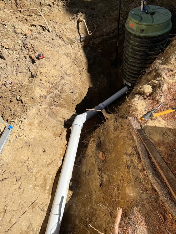 Septic system installation